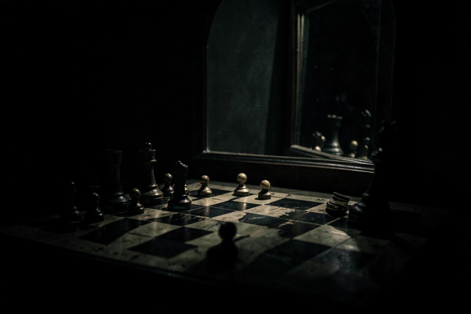 When Every Move Conceals Another — AI generated illustration
