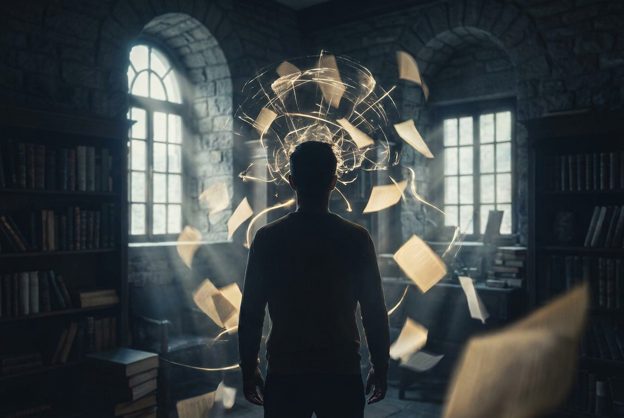 Mind Blown: A Common Misconception the Book Challenges — AI generated illustration